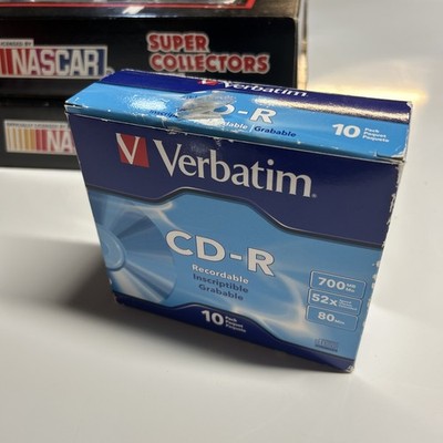Verbatim CD-R 700MB 52X with Branded Surface - 10pk Slim Case 1 opened