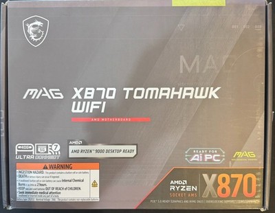 [MOBO ONLY] MSI MAG X870 TOMAHAWK WIFI AMD DDR5 Wi-Fi 7 AM5 ATX MOTHERBOARD