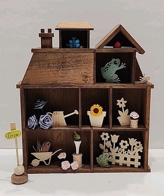 Trinket Shelf Miniatures Lot Collectables Eclectic Lot 15 Garden Animals Flowers