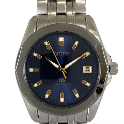 ほぼ未使用　GrandSeiko SBGF 003 8J56−8000 青文字盤 Seiko Grand Seiko SBGF003 Ref.8J56-8000 Watch 37mm SS Blue Quartz
