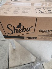 120 x 85g Sheba Select Slices in Poultry Adult Wet Cat Food Pouches Mixed Gravy 4.76 per kilo