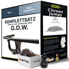 Anhängerkupplung starr für CITROEN Jumpy +E-Satz kpl.