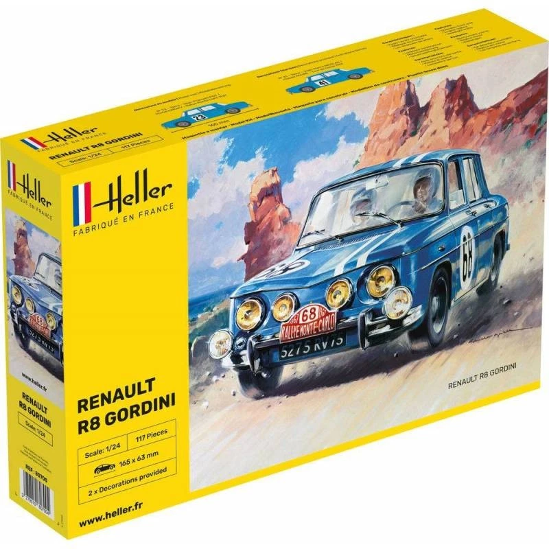 Modello Auto Renault R8 Gordini |HELLER|80700| 1:24 Modello Char Promo - Immagine 4 di 4
