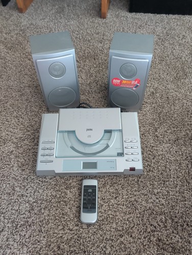 2000's jWin JX-CD7150 Micro HI-FI CD Player AM FM Stereo System Tested And Works