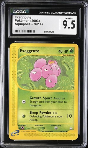 Exeggcute graded CGC 9.5 for sale on eBay