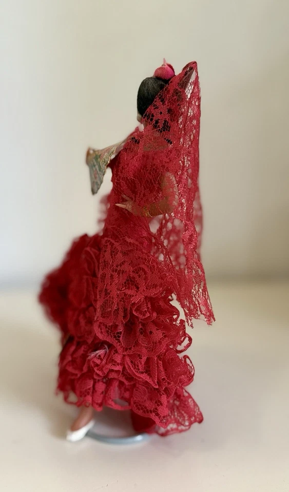 Vintage Marin Fandango Spanish Flamenco Dancer Doll 8.5” Made in Spain REF. 635 - Image 4 of 4