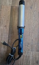 Bed Head Tigi BH363 Curling Wand 1 1/2" Barrel Metallic Blue Beach Wave Iron