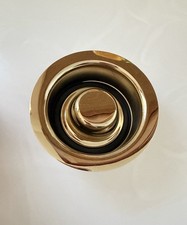 NEW in BOX Gold Garbage Disposal Sink Flange for Garbage Disposal w Gold Plug