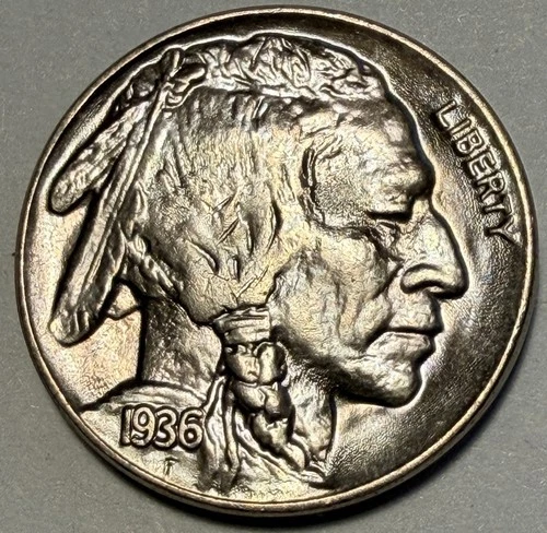 1936 Buffalo Nickel, Choice Gem BU, Blazing Luster and Sharp Strike!