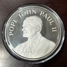 1987 SILVER 4oz SAINT JOHN PAUL II PAPAL VISIT TO USA