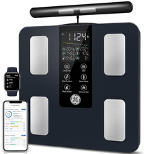 Smart Body Weight Scale: 8-Electrode Bluetooth Full Body Analyzer 400lb