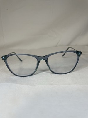 CALVIN KLEIN CK 16722 RECTANGULAR EYEGLASS FRAMES CLEAR BLUE 51-16-135