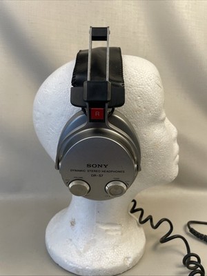1980s Sony DR-S7 Headphones Dynamic Stereo Over-Ear Studio DJ Vol