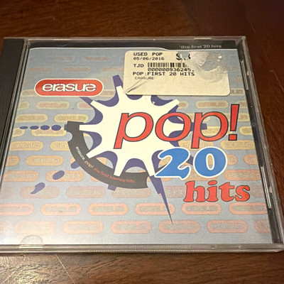 Erasure Pop! The First 20 Hits 1992 Sire Pop CD Greatest Hits Compilation