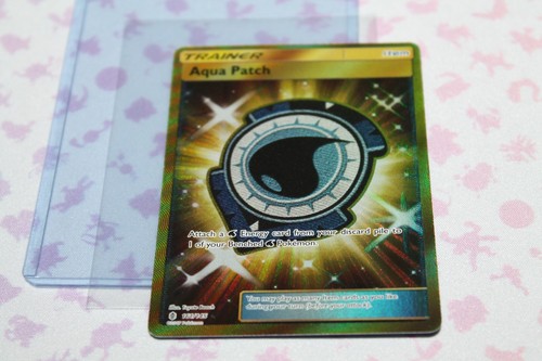 Aqua Patch 161/145 Guardians Rising Trainer Item Gold Secret Rare Pokemon TCG NM