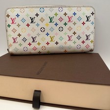 Authentic Louis Vuitton Murakami Monogram Multicolor Zippy Long Wallet W/ Box