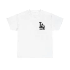 LA Los Angeles Cali Logo Graphic T Shirt S-5XL Unisex Heavy Cotton Tee