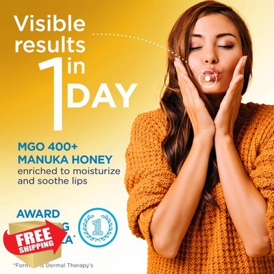 Flexitol 3 Pack Manuka Honey Lip Balm Dry Chapped Lips 1.05 oz