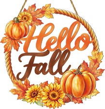Fall Decorations for Home Fall Door Decor Wall Decor Hello Fall Sign