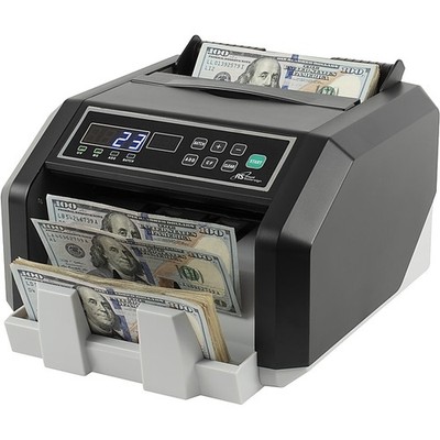 ROYAL SOVEREIGN HIGH-SPEED CURRENCY COUNTER WITH - 3/16''D, BLACK/SILVER