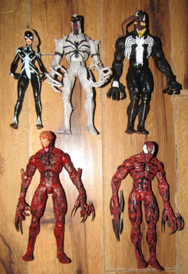 Marvel Diamond Select figure lot of 5 Carnage Anti-Venom Venom Spider Woman