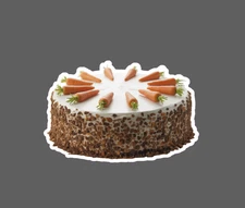 Carrot Cake Sticker Waterproof Decal Food Dessert Dinner Gift NEW
