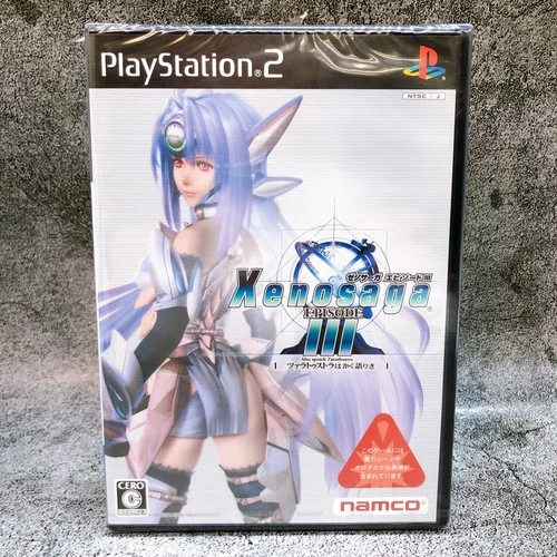 PlayStation 2 Xenosaga Episode III PS2 Bandai Namco Japan Game Factory Sealed
