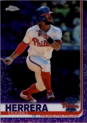 2019 Topps Chrome Purple Refractors #103 Odubel Herrera /299 - BB
