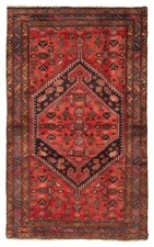 Traditional Vintage Hand-Knotted Area Rug 4'0" x 6'9" Oriental Wool Carpet