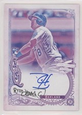 2017 Topps Gypsy Queen Auto Missing Black Plate Ryon Healy #GQA-RH Auto 0a3