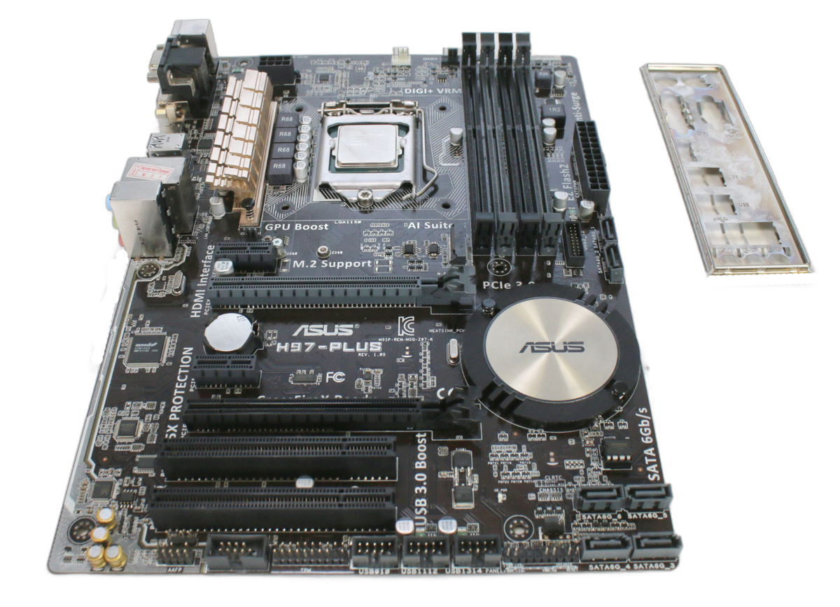 ASUS H97-PLUS LGA1150 ATX Motherboard No RAM w/ Intel Core i7-4790