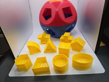 Tupperware Shape O Shape Ball Sorter Toy with 10 Shape Blocks - Complete