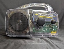 Freeplay Self Powered Solar AM/FM Radio Wind Up Clear Transparent New In Box NIB