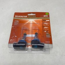 SYLVANIA SilverStar Ultra H11 Halogen Headlight Bulbs 2-Pack, White