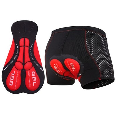 5D Gel Fahrradhose Herren Atmungsaktiv Radlerhose Unterhose Sitzpolster