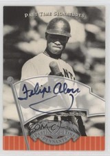 2005 Upper Deck Past Time Pennants Signatures Silver Felipe Alou #FA Auto 7xr