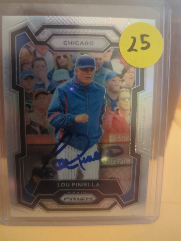 2024 Panini Prizm - Lou Piniella #131 Silver Prizm Autographed Card