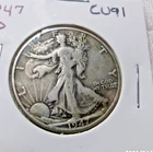 1947 D SILVER WALKING LIBERTY HALF DOLLAR