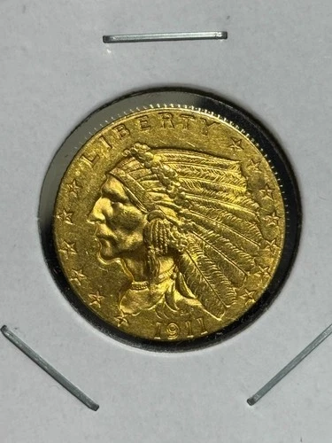 LUSTROUS 1911-P  $2.50 INDIAN HEAD QUARTER EAGLE ....!!!VERY NICE DETAIL!!!