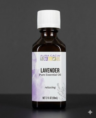 Aura Cacia Lavender essential oil - Large 2oz Bottles Brand New SEALED