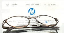 MODERN OPTICAL Suzanne Antique Brown Womens Oval Eyeglasses 52-16-135 B:36