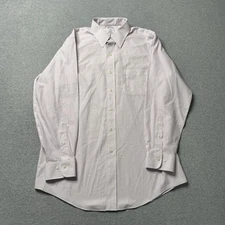 Brooks Brothers Shirt Mens 15.5 2/3 Purple Formal Business Regent Fit Adult