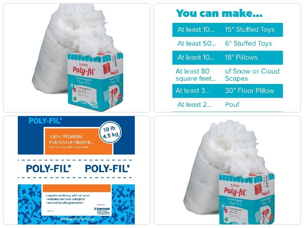 Poly Filling Stuffing 20 Lbs