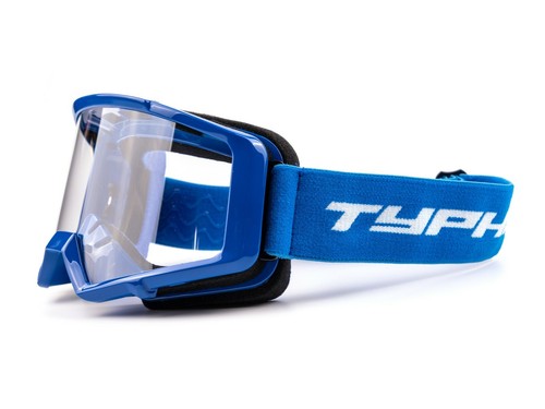 Casco azul adulto gafas combo motocross PUNTO todoterreno bicicleta de tierra ATV UTV MX MTB - Imagen 13 de 13