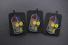 3 enamel lapel Pin Bundle joblot wholesale resell futurama Bender tv series