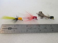 6 Fly Fishing Panfish Poppers Flies Bugs Pan fish Bluegill Bass Trout Choose