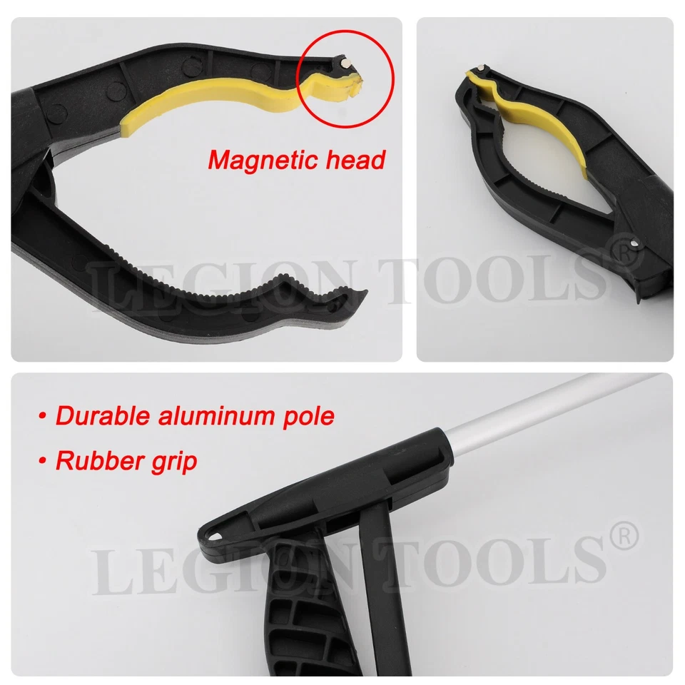 82cm Megnatic Aluminium Pick Up Tool Reacher Grabber Extend Hand Picker ArmStick - image 4 of 4