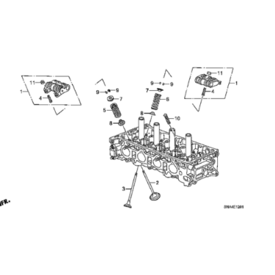 Honda Genuine Lost Motion Assembly – 8 Piece Kit, Fits K20A K20Z K24A, 14820-PNA-013