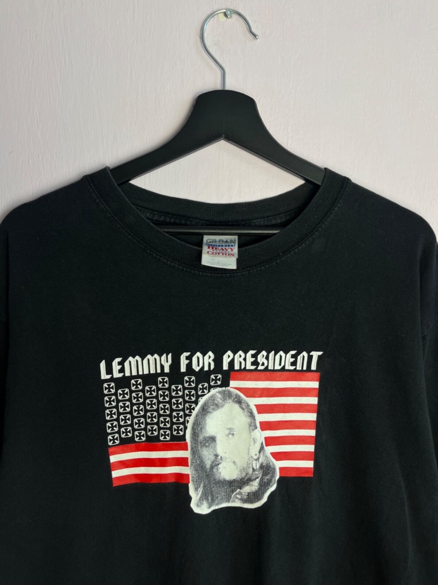 Vintage 90s Motörhead Lemmy for president T-shirt Black | eBay