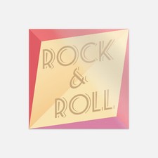 Rock And Roll Slogan Vinyl Sticker Decal